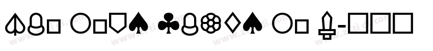 lay ones cards on t字体转换